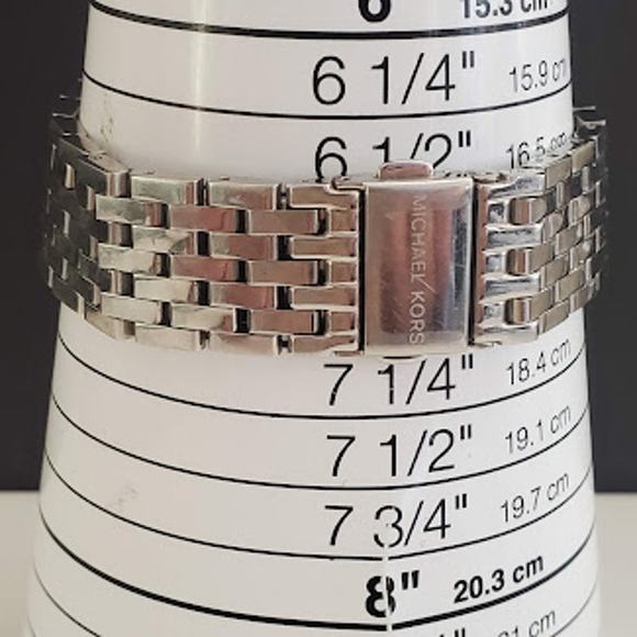 Michael Kors Women's Watch Darcy Silver Tone Pink Dial Crystals MK3352 39mm‎ - Picture 9 of 9